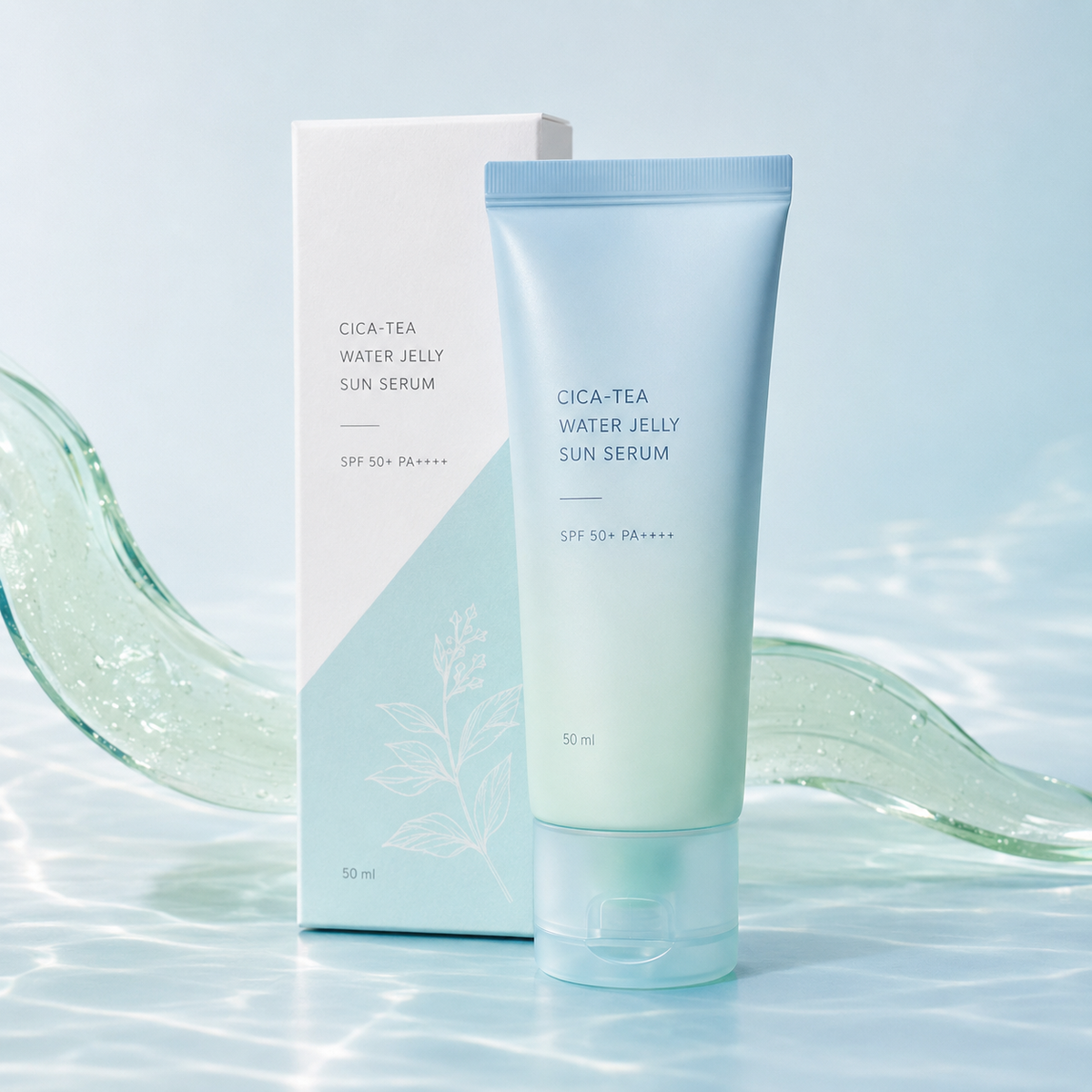 Cica-Tea Water Jelly Sun Serum 50ml-zoom-2