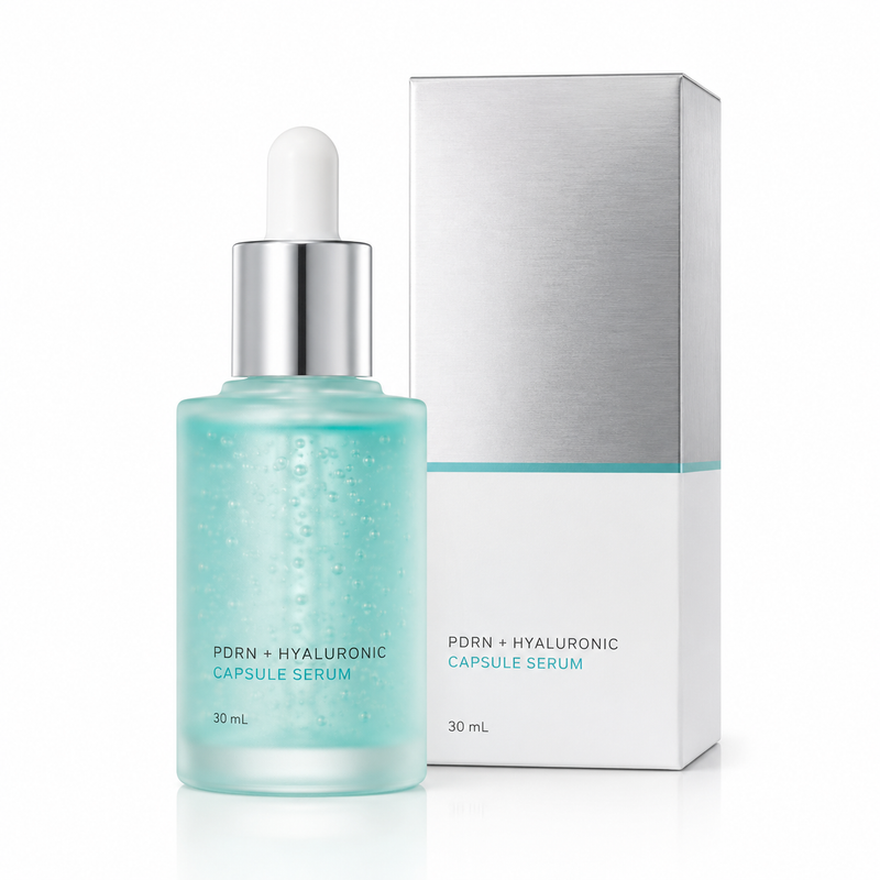 Private Label PDRN Hyaluronic Capsule Glow Serum 30ml-zoom-