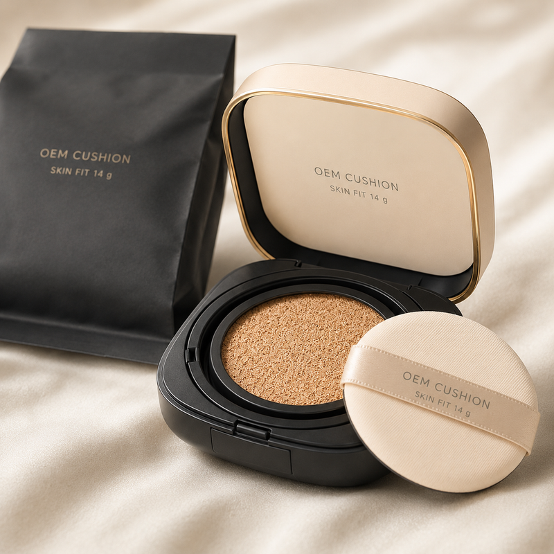 Natural Glow Skin-Fit Cushion Foundation 14 g + Refill | OEM/ODM-zoom-