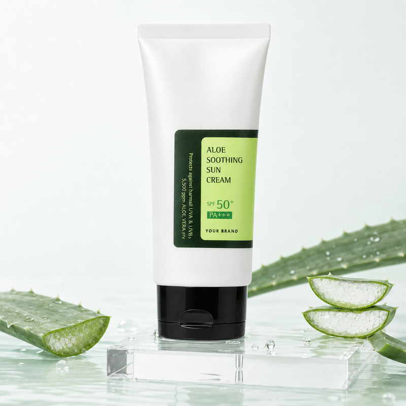 Aloe Soothing Moisture Sun Cream SPF50+ PA+++ 50ml-zoom-