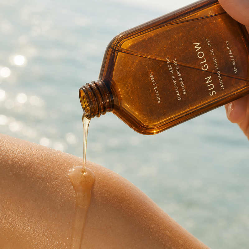 SUN GLOW Tanning Light Oil SPF7-zoom-