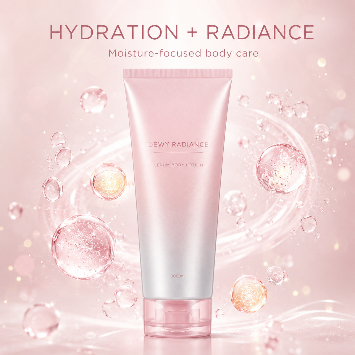 Dewy Radiance Lightweight Hydrating Serum Body Lotion 300ml-5