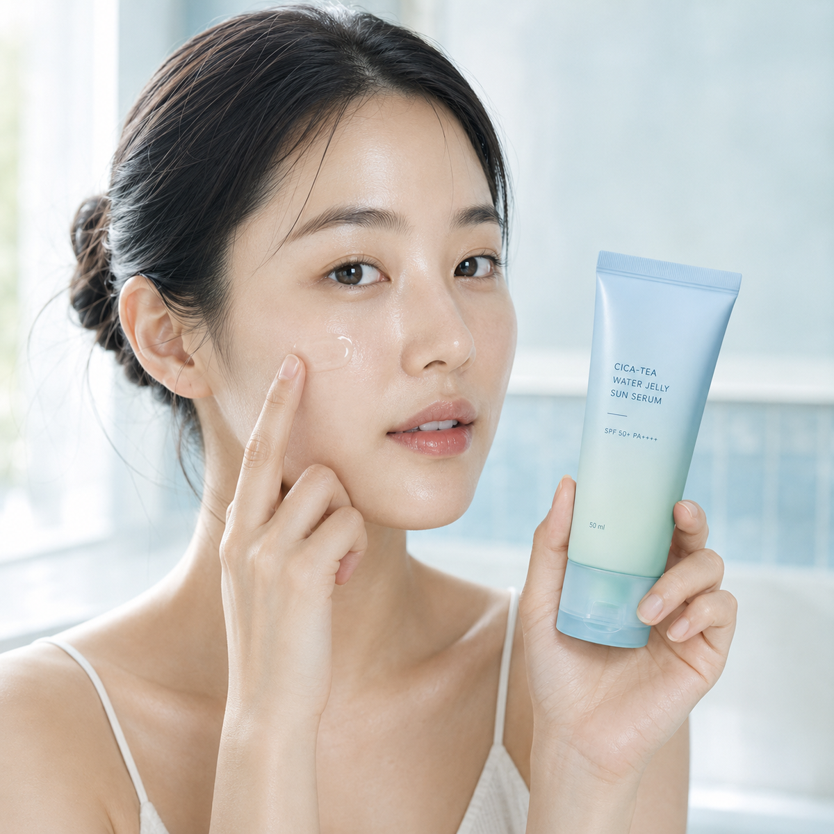 Cica-Tea Water Jelly Sun Serum 50ml-6