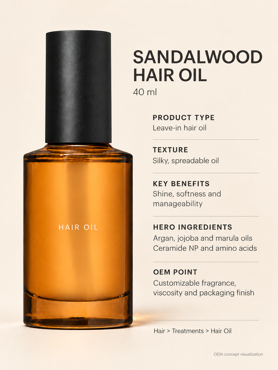Sandalwood Scented Hair Oil 40 ml-7